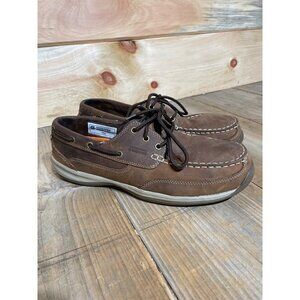 Mens rock port works steel toe boat shoe. Rk6736 size 12M